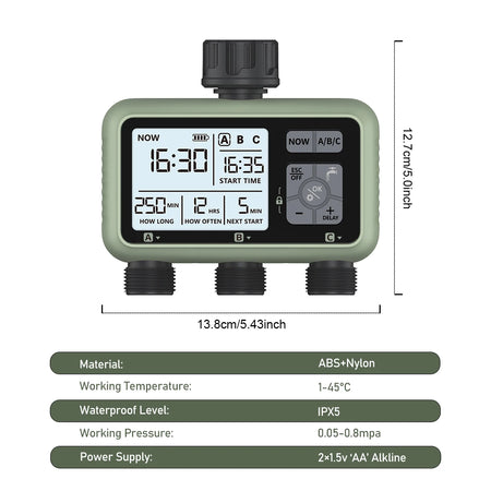 Eshico HCT-378 Garden Timer &ndash; Smart Triple Irrigation