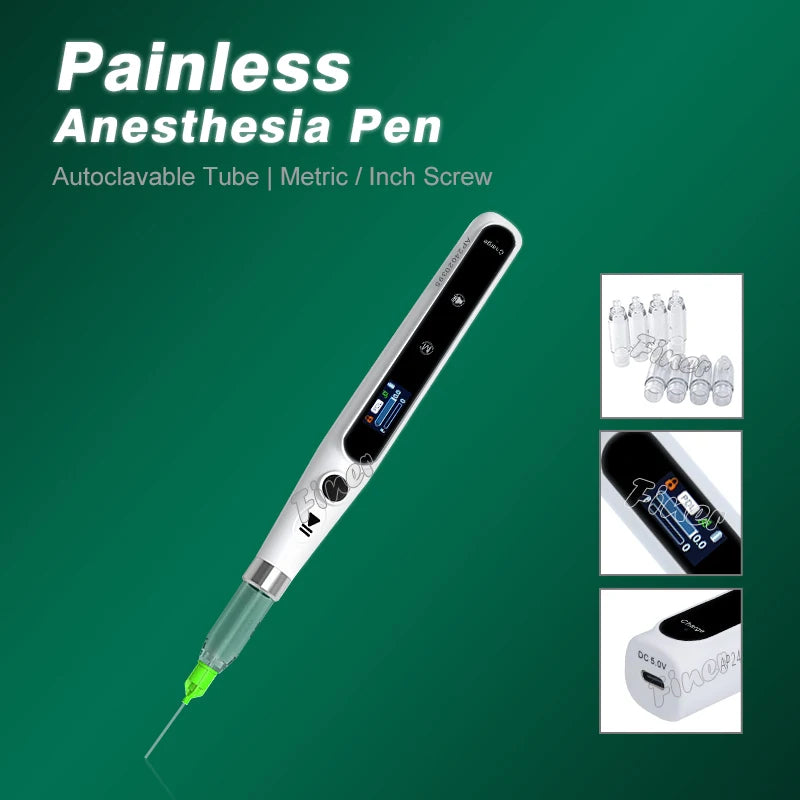 Dental Anesthesia Injector Pen &ndash; Painless Vet Syringe LCD