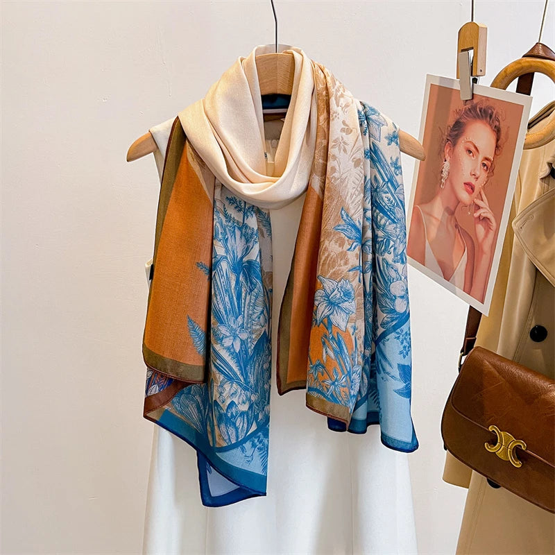 Luxury Wool and Silk Scarf &ndash; Exquisite Warmth and Style