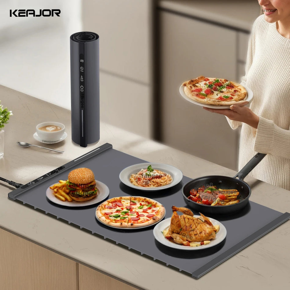 Electric Warming Tray Food Warmer Mat - Fast Heating