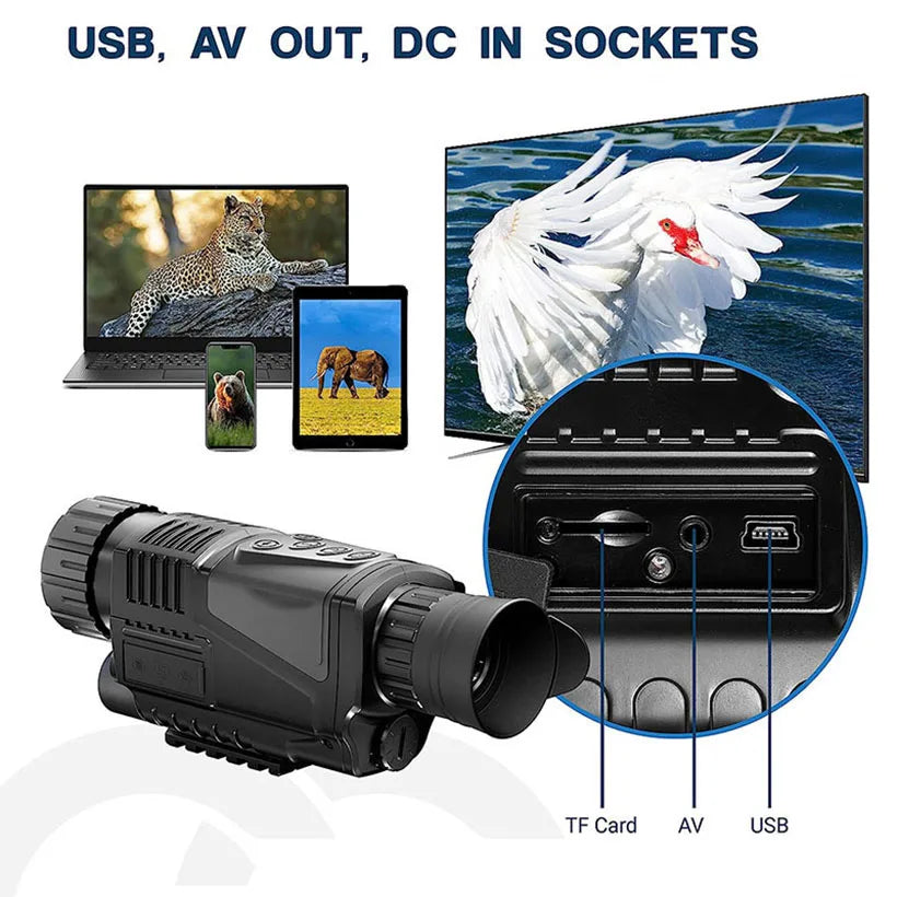 Powerful Monocular Night Vision 200M &ndash; Low Light Performance