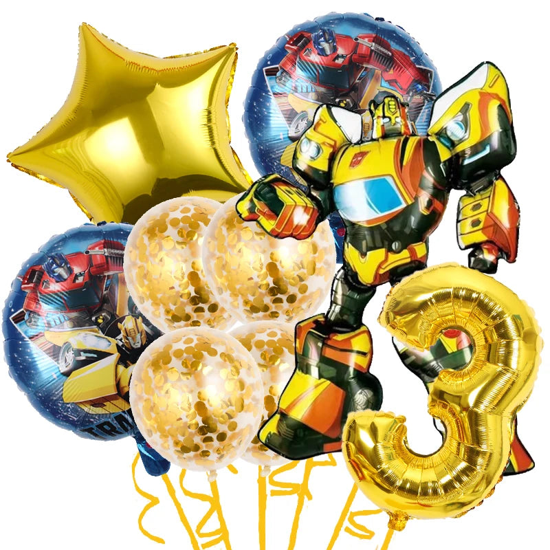 Transformers Boys Birthday Party Balloon Decoration Set