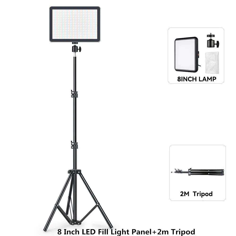 LED Photo Studio Light Kit 8 inch C