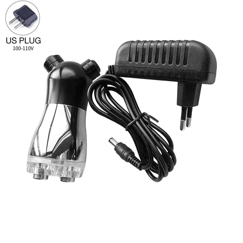 MONAI Face Massager &ndash; LED Photon Therapy For Firming Black-US-Plug