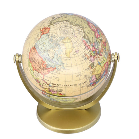 Mini World Map Globe English Edition &ndash; Rotating Globe