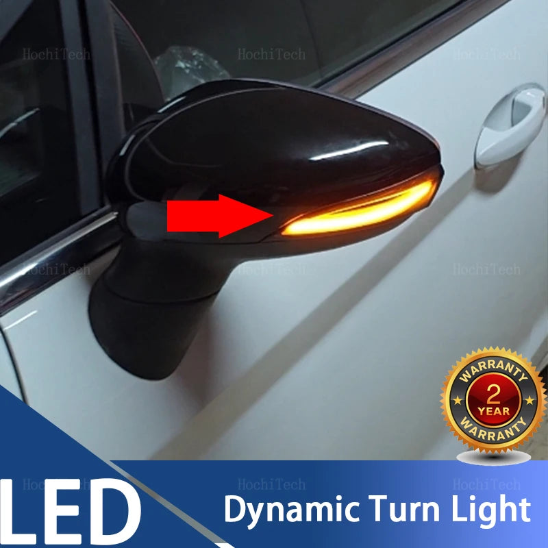 Luces de señal de giro LED en movimiento para Ford Fiesta Mk7 B-Max