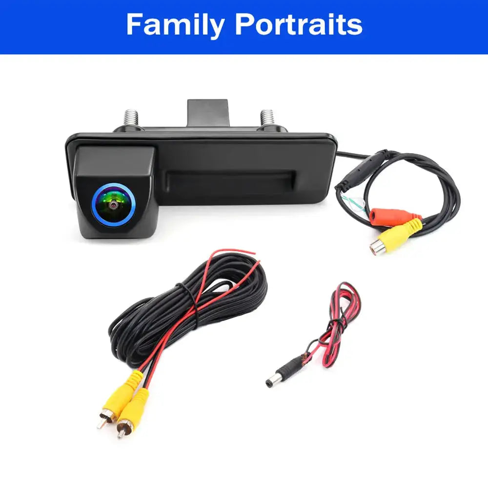 4K 1080P AHD Car Trunk Handle Reverse Backup Camera Dynamic Trajectory For VW Skoda Octavia 2 3 A5 Fabia Yeti Superb Audi A1 A3 by InterCyprus Trading Ltd