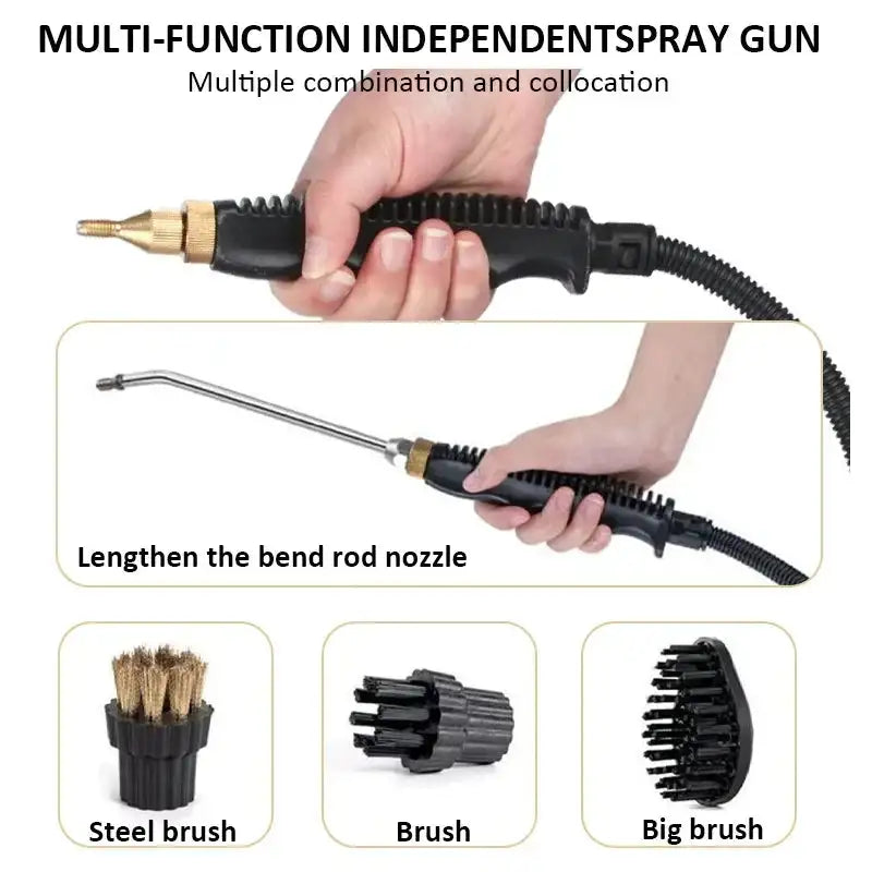 2500W Steam Cleaner High Temp Pressure Washer For Home Car