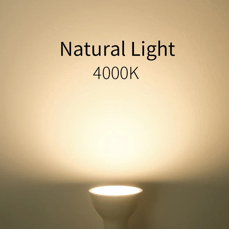 50PCS GU10 LED Spotlight Bulbs - Energy Saving &amp; Long Lifespan Natural white / 50 pcs / 9W