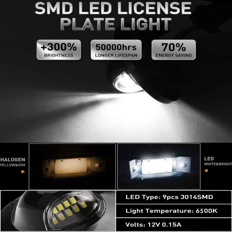 Светлина за номер на кола Ford F150 LED, без грешки CANBUS, водоустойчива IP65