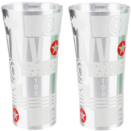 Color Changing Aluminum Beer Cup - Hammered Travel Mug C-2Pcs / 360ml