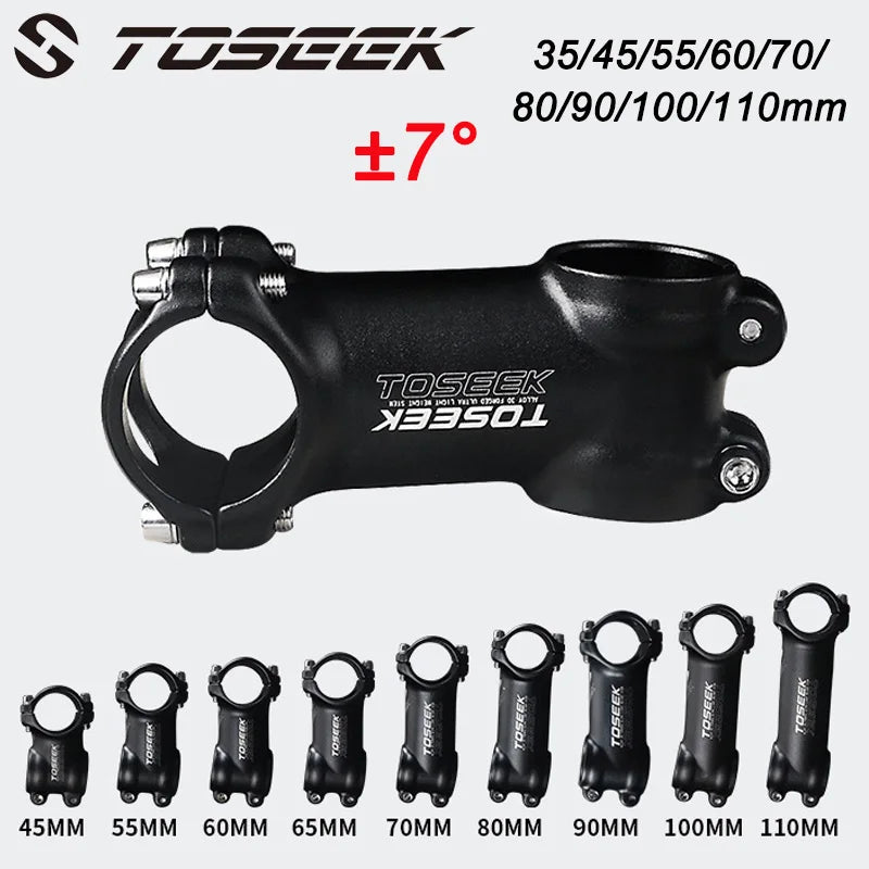 TOSEEK 7 Degree Bicycle Stem &ndash; Lightweight Aluminum Design