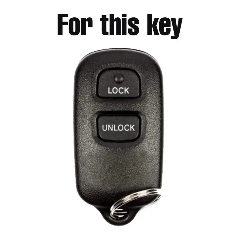 Silicone Key Case Cover For Toyota FJ Cruiser Highlander 4Runner Celica Camry Corolla Echo Keyless Fob Shell Holder Protector by InterCyprus Trading Ltd