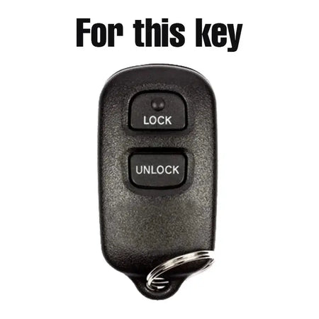 Silicone Key Case Cover For Toyota FJ Cruiser Highlander 4Runner Celica Camry Corolla Echo Keyless Fob Shell Holder Protector by InterCyprus Trading Ltd