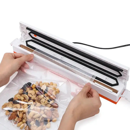 Electric Vacuum Sealer With 10 Free Bags For Food Storage