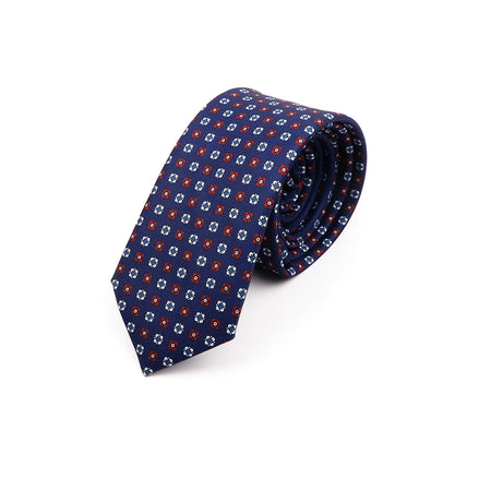 Vintage Paisley Men's Tie - Blue Red Necktie for Business &amp; Weddings 11