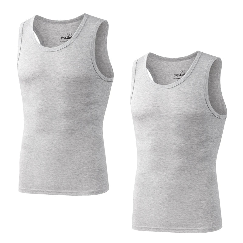 Men's Bamboo Fiber Compression Tank Tops - 2 Pack