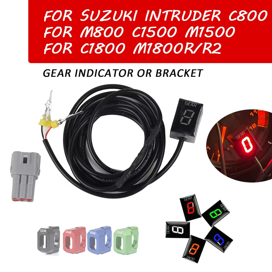 Gear display indikator måler til Suzuki Intruder, hastighedsdisplay, plastik