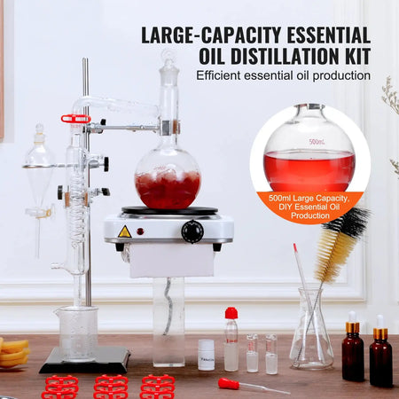 2L Essential Oil Distillation Kit With Heat Plate