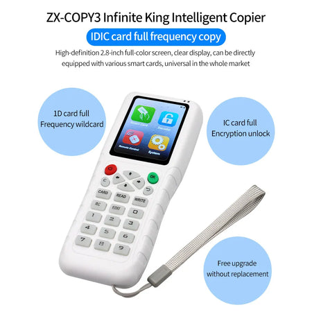 ZX-COPY3 &ndash; Full Decode RFID Duplicator With Multi Frequency