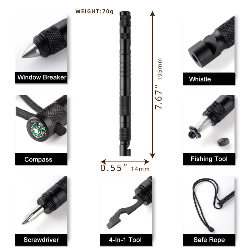 Portable Tactical Pen &ndash; Self Defense Glass Breaker Tool