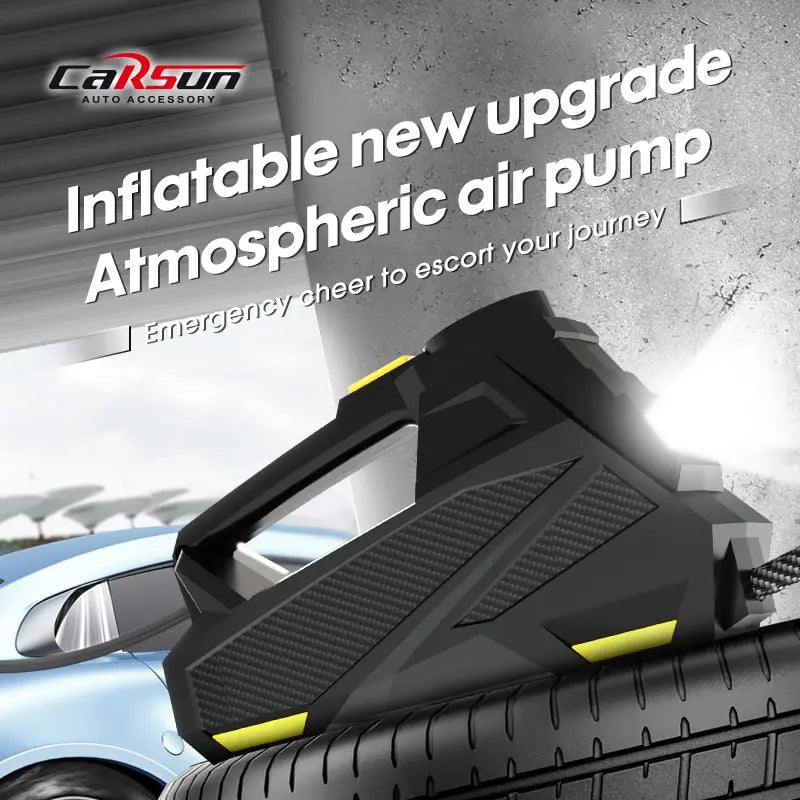 Corded Portable Car Air Pump 12V 150PSI Electric Tire Inflator with LED Light C3012-2