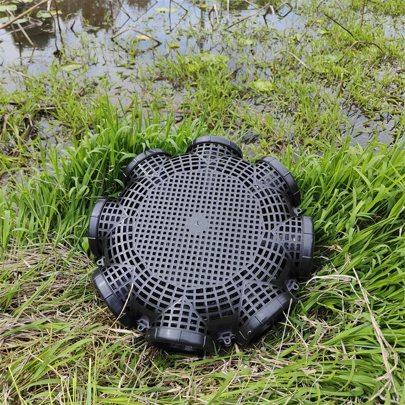 Durable Black Fish and Crayfish Catcher Net - Outdoor Fishing Trap