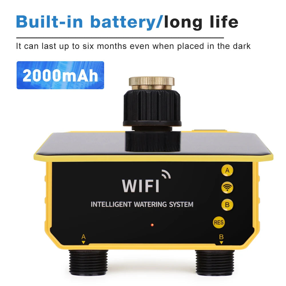 New 1/2 Outlets Solar Irrigation Timer &ndash; Smart App Control