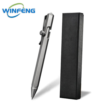 Multi-Functional Titanium Alloy Tactical Pen &ndash; Self Defense Silver Pen