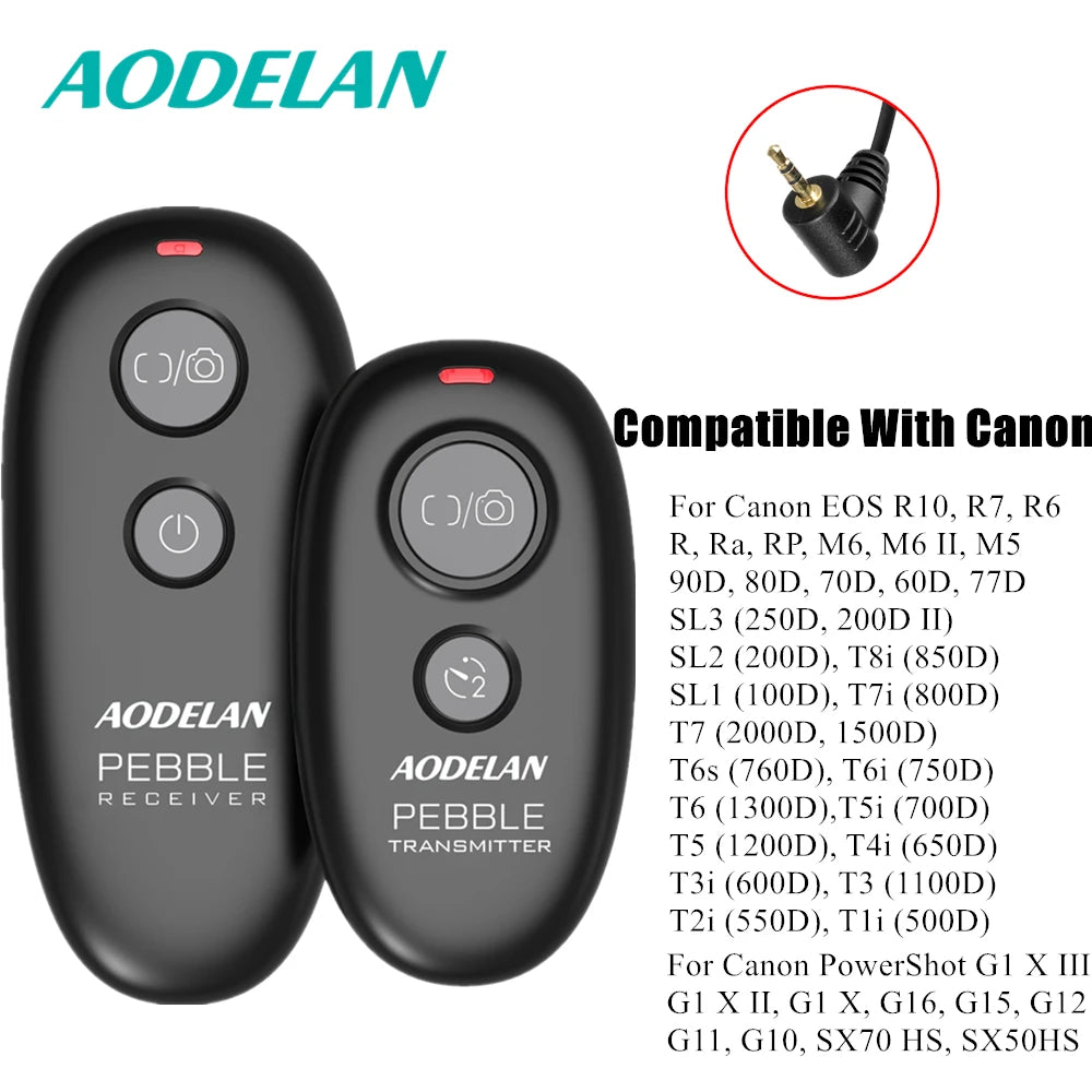 AODELAN Wireless Shutter Release Remote for Canon, Nikon, Fujifilm C6 for Canon / China