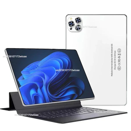 Pad 8 Pro Tablet 10.1 Inch &ndash; Snapdragon 8 Gen2 with 16GB RAM and 1024GB Storage silver and Keyboard / 12GB 256GB