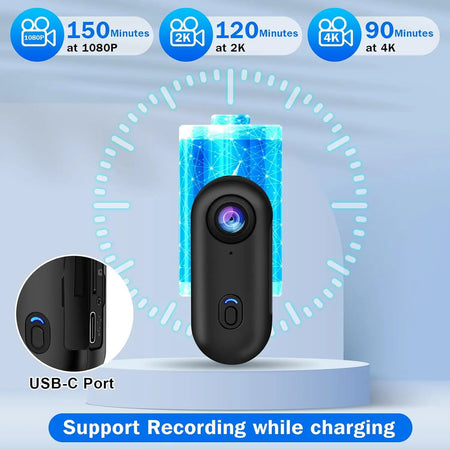 2025 Hot Gift 4K HD Mini Vlog Camera &ndash; Wireless Convenience with 128GB Storage