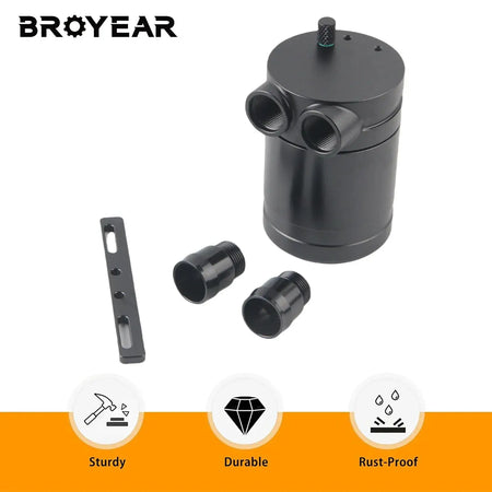 Universal Aluminum Oil Catch Tank With AN10 Threads For Car Engines by InterCyprus Trading Ltd