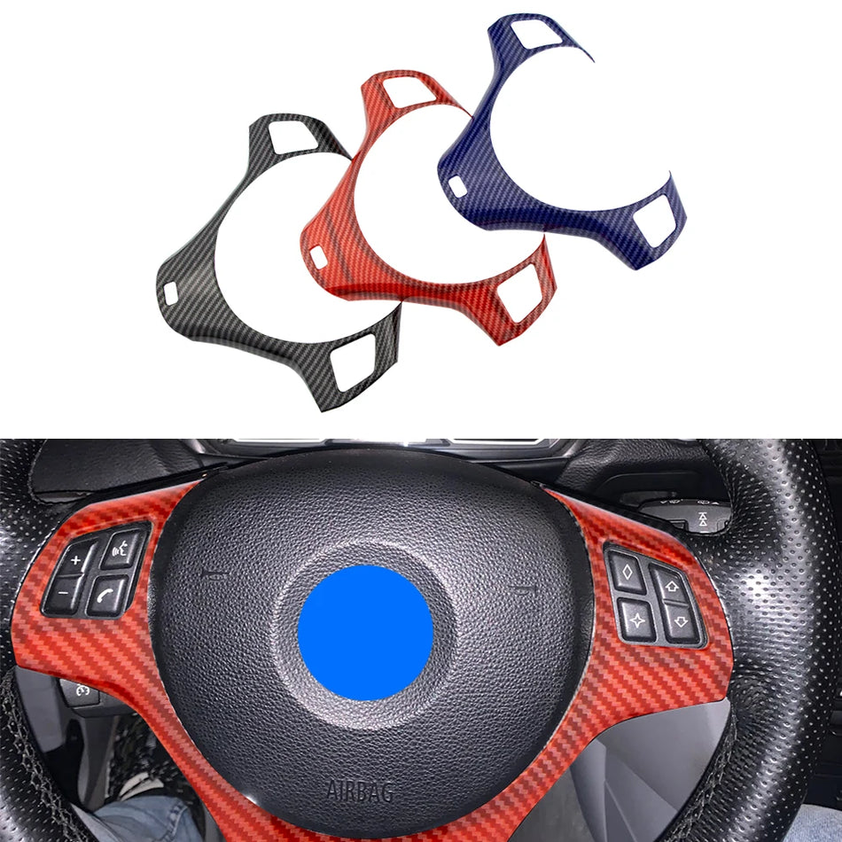 Steering Wheel Trim Cover Chrome Mouldings for BMW 3 Series E90 E92 E93 Interior Accent