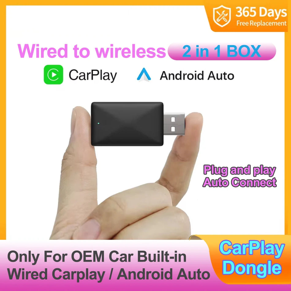 Universal Wireless CarPlay Android Auto Dongle for VW, Toyota, Nissan, Honda