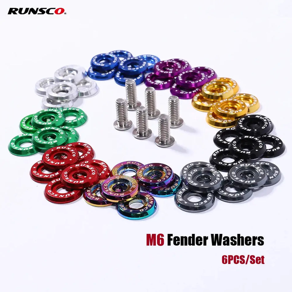 Aluminum M6 Washer Bolts for Honda Nissan BMW License Plate Frame by InterCyprus Trading Ltd