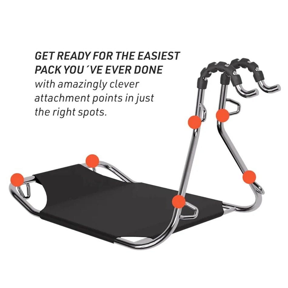 Преден багажник за сгъваем велосипед с рафт за товар, метална стойка за велосипед