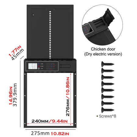 Automatic Chicken Coop Door &ndash; Intelligent Auto Timer Large Version