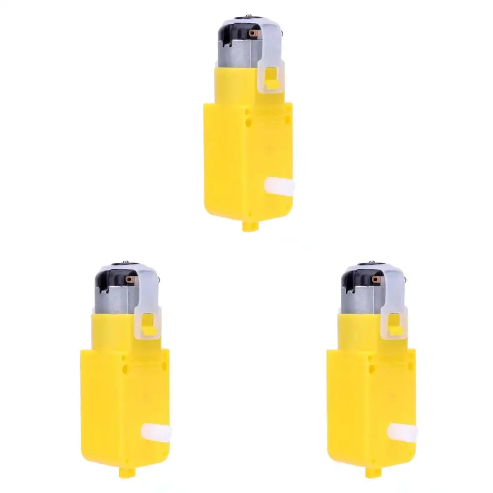 Dual Shaft Geared DC Motor 3-12V TT Gearmotor For RC Car 3PCS