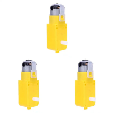 Dual Shaft Geared DC Motor 3-12V TT Gearmotor For RC Car 3PCS