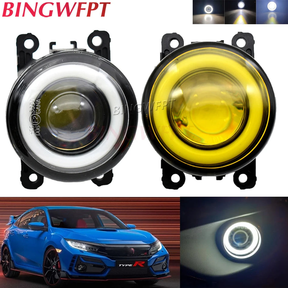 Lumini de ceață Angel Eye Albe pentru bara de protecție față, 2 bucăți, pentru Honda