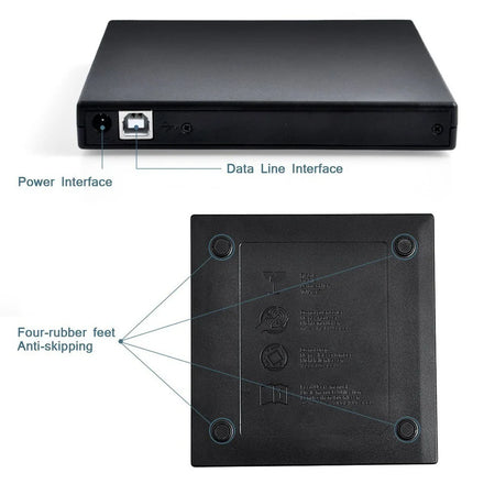 ZDSSY USB 2.0 External DVD Drive Portable Reader Windows PC