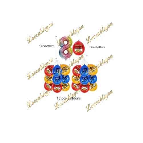 MINISO Shooting Game Birthday Party Decoration Set HY-G-8 / As Pictures