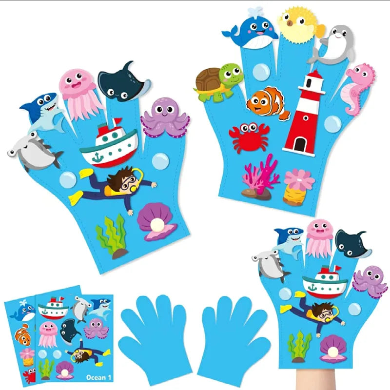 ATS30537 Hand Puppets Set &ndash; Montessori Storytelling Tool ATS30537 F