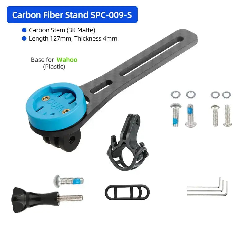 Carbon Handlebar Computer Bracket For Garmin Bryton Wahoo CB Short SPC009WH-SB