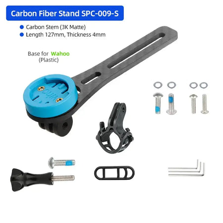 Carbon Handlebar Computer Bracket For Garmin Bryton Wahoo CB Short SPC009WH-SB