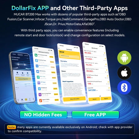 MUCAR BT200 MAX OBD2 Bluetooth Scanner &ndash; CANFD Bidirectional