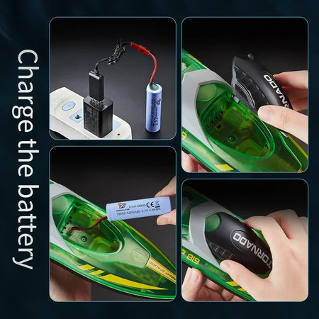 HJ819 RC Boat &ndash; Luminous LED Night Glow RC Racing Boat
