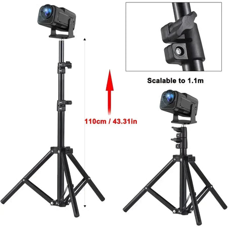 DITONG 110cm Portable Projector Tripod - Adjustable &amp; Lightweight Stand