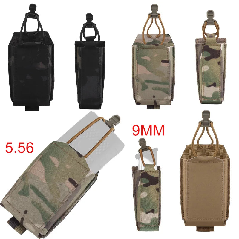 Cintura Leggera in Nylon Tattico con Tasca per Caricatori e Sistema Molle